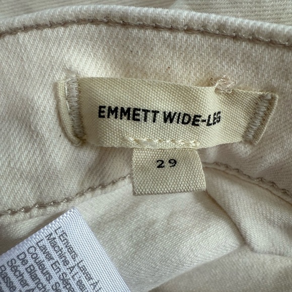 Madewell Cream Wide-Leg Jeans - Picture 5 of 13
